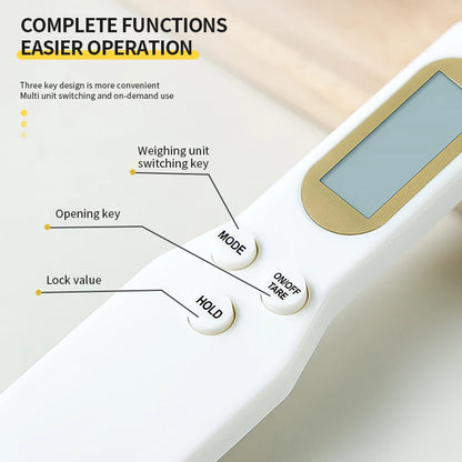 500G Electronic Kitchen Scale Coffee Scoop Digital Measurement with LCD Display Dog Food Milk Powder Tea Weighing Baking Tools